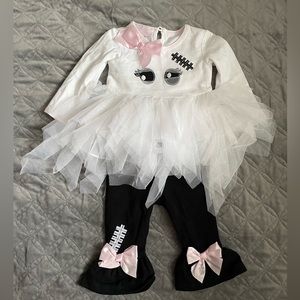 Bonnie Baby Girl Frankenstein outfit size 3-6